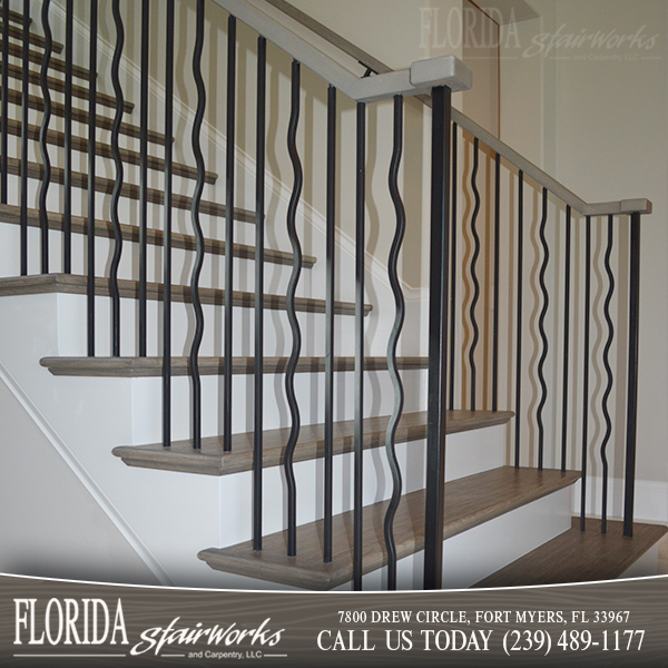 Stairway Metal Spindles in Marco Island Florida