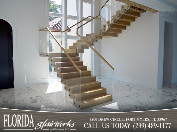 Glass Stairways in Cape Coral FL