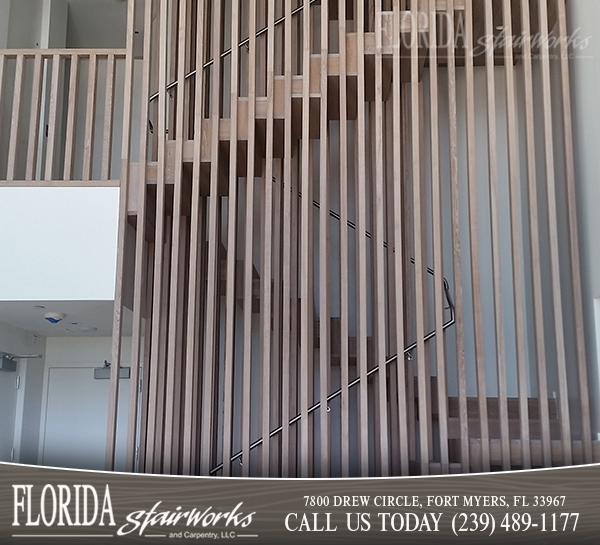 Teak Stairways in Marco Island Florida