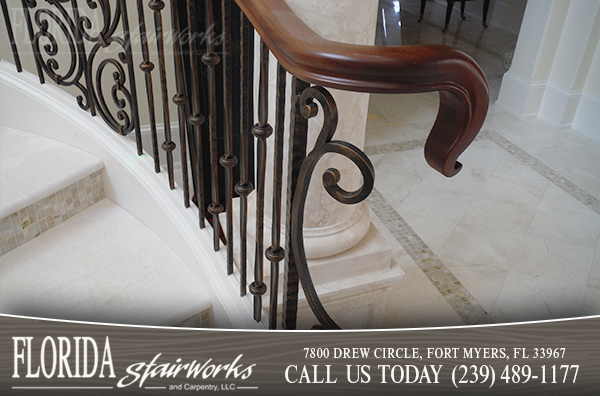 Wood, Metal, Stone Stairways in Marco Island Florida