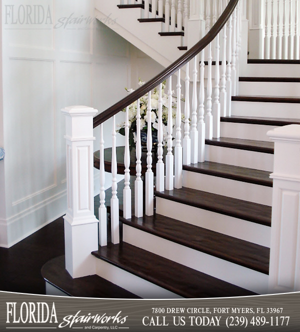 Wood Stairways in Marco Island Florida