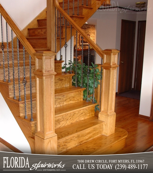 Red Oak Stairways in West Palm Beach Florida