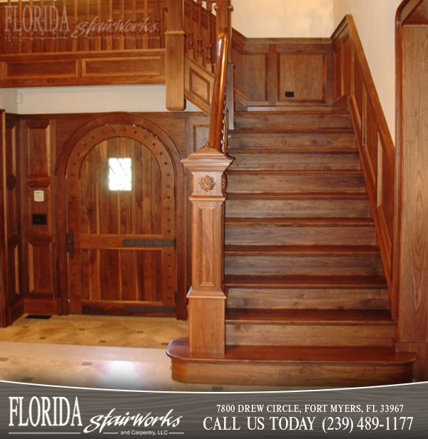 Walnut Stairways in West Palm Beach Florida